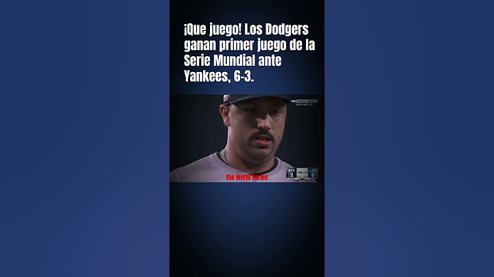 😱 ¡Que juego! Los Dodgers ganan primer juego de la Serie Mundial ante Yankees 6-3 #yankees #dodgers