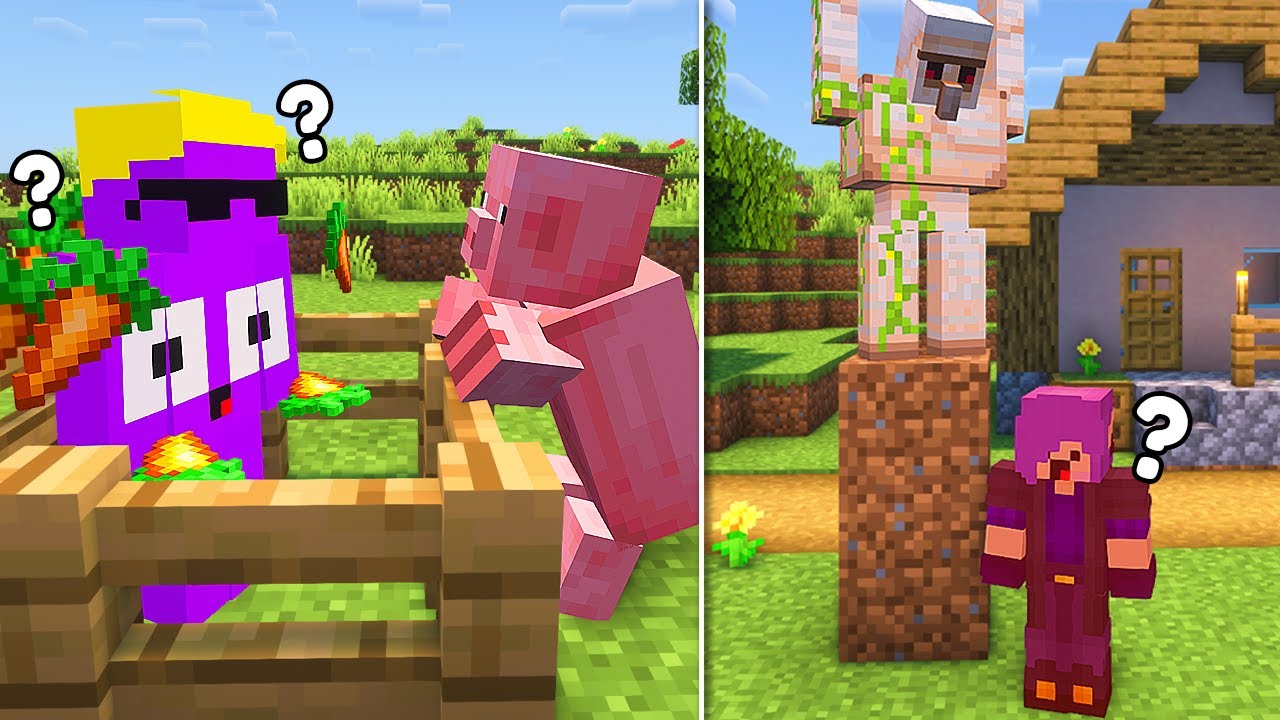 MINECRAFT mas os MOBS se VINGARAM de NÓS!!!