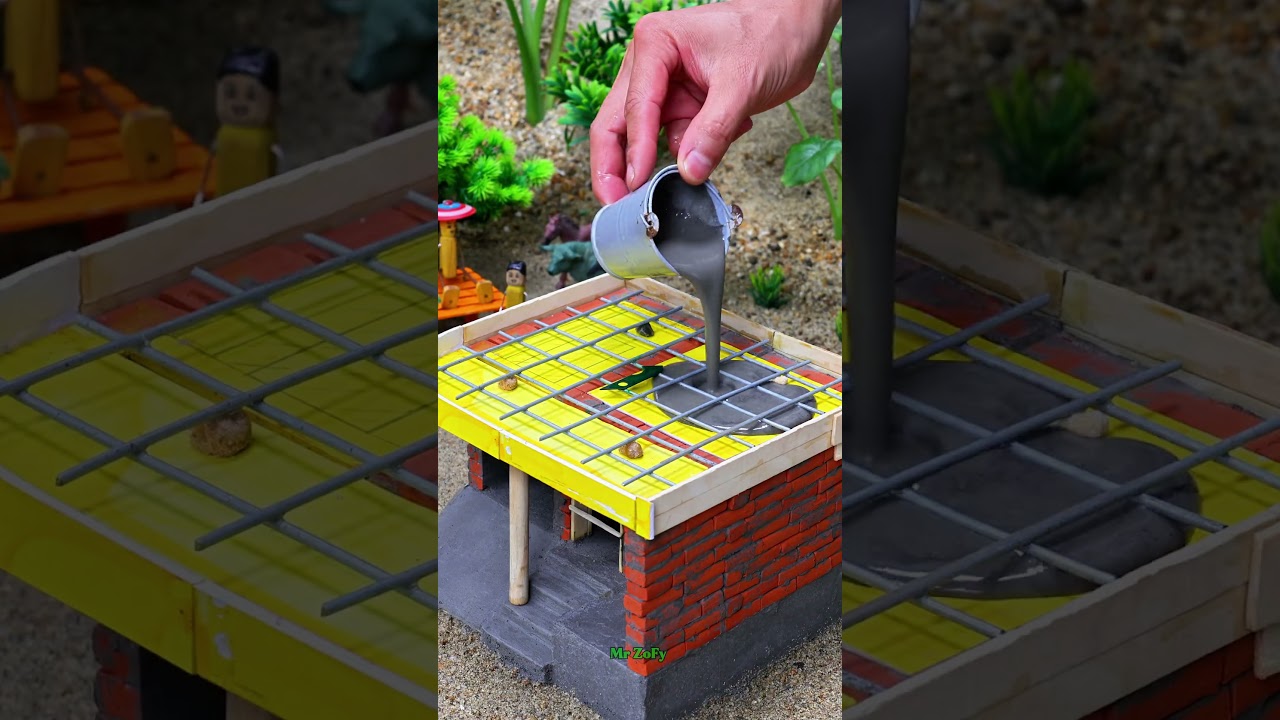 How Would Your DREAM House Look With a Garage? Built with Mini Bricks!