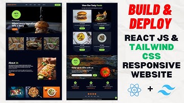 Complete Responsive RESTAURANT WEBSITE using REACT JS & TAILWIND CSS | React Tailwind Project 2024