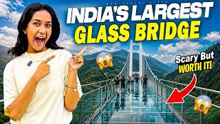 India’s Largest Glass Bridge💖🤩||WowPavaniVlogs||#teluguvlogs #glassbridge #explore #trending #funny