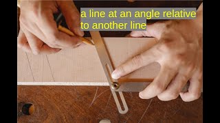 How to draw a line at an angle relative to another line in libreCAD