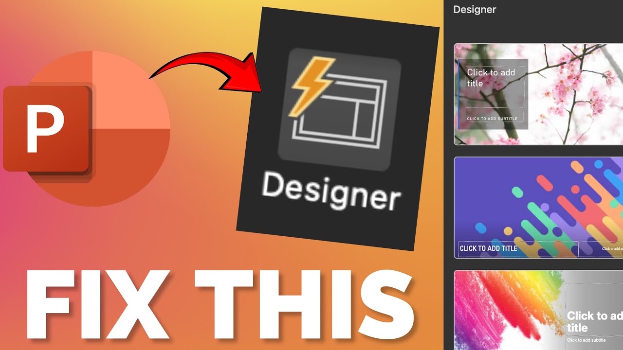 How to Fix PowerPoint Designer Button Not Working - YouTube