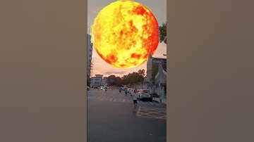 Falling Fireball |😲 3d Special effects | 3d animation | #shorts