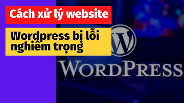 Cách xử lý Website Wordpress bị "Lỗi nghiêm trọng"