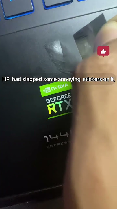 Should you remove the stickers of your new laptop #new #rtx #shorts #viral