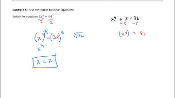 Use nth Roots to Solve Equations