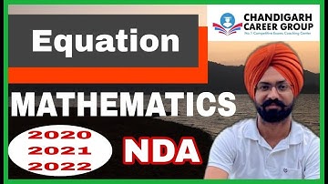 Equation 2020 2021 2022 NDA mathematics previous year questions by Sandeep Brar