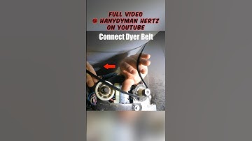 Helpful Tip For Putting DRYER BELT on Tensioner!