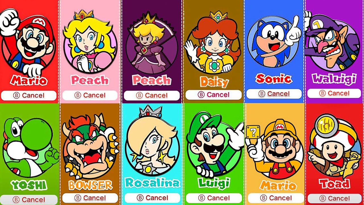 super mario 3d world characters