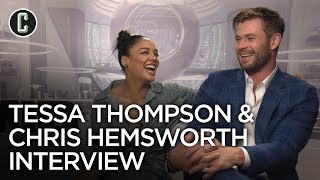 Chris Hemsworth \& Tessa Thompson on Men in Black: International