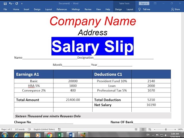 salary receipt format in word jobs ecityworks