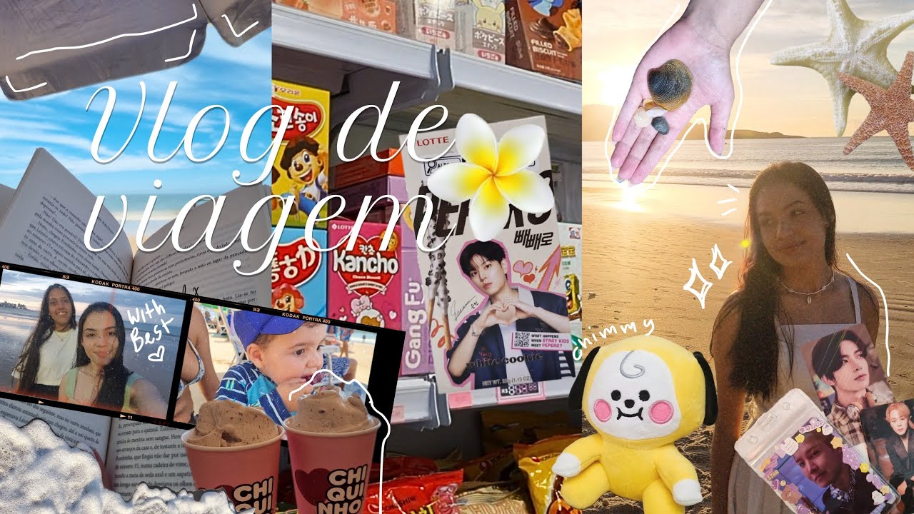VLOG DE VIAGEM ☀️🤍 | lojinhas asiáticas & kpop, praia e +