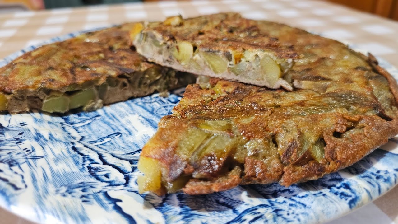 Frittata di carciofi e patate genuina e molto appetitosa 😉👌 #piattoriccomicificco 