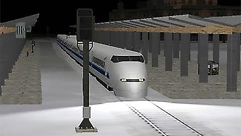 Train Sim - Snow Metropolis Using Shinkansen S300 at Night - Simulasi Kereta Api