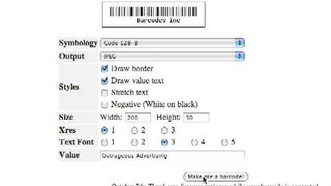 Free Online Barcode Generator