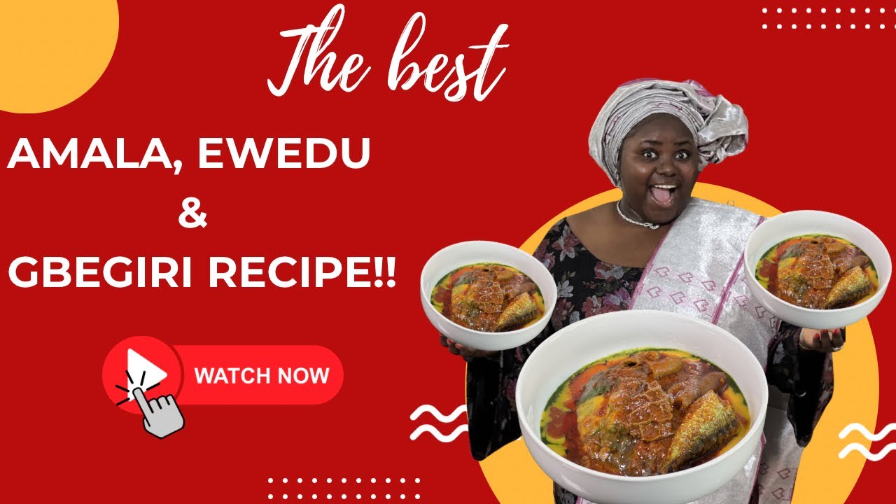 The perfect Amala, Ewedu & Gbegiri Combo #ytviral #chefkoko #amala #food #trendingvideo 