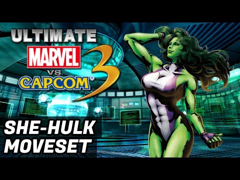 UMVC3 - SHE HULK MOVESET!