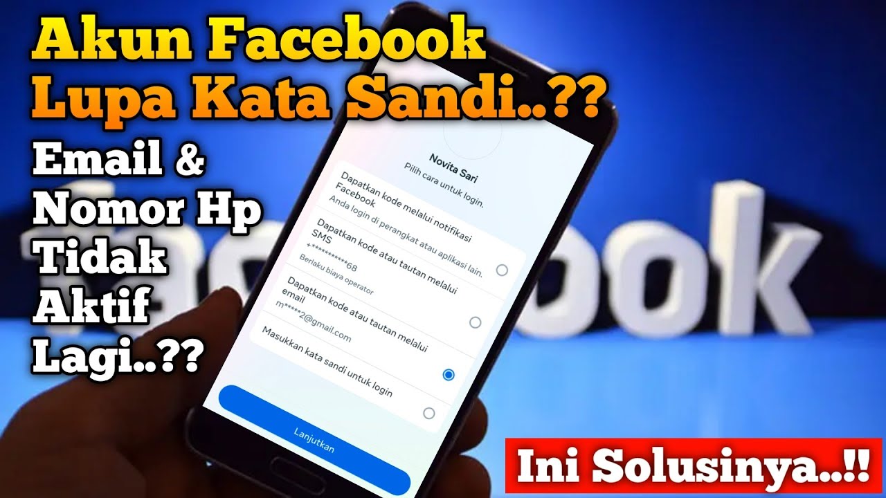 Terbaru..!! Cara mengatasi akun facebook lupa kata sandi email & nomor tidak aktif lagi