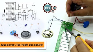 How to make Electronic Harmonium | 555 IC | DIY Kits | Science Projects | Kits n Spares