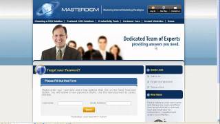 Masterdigm CRM Changing Password Tutorial