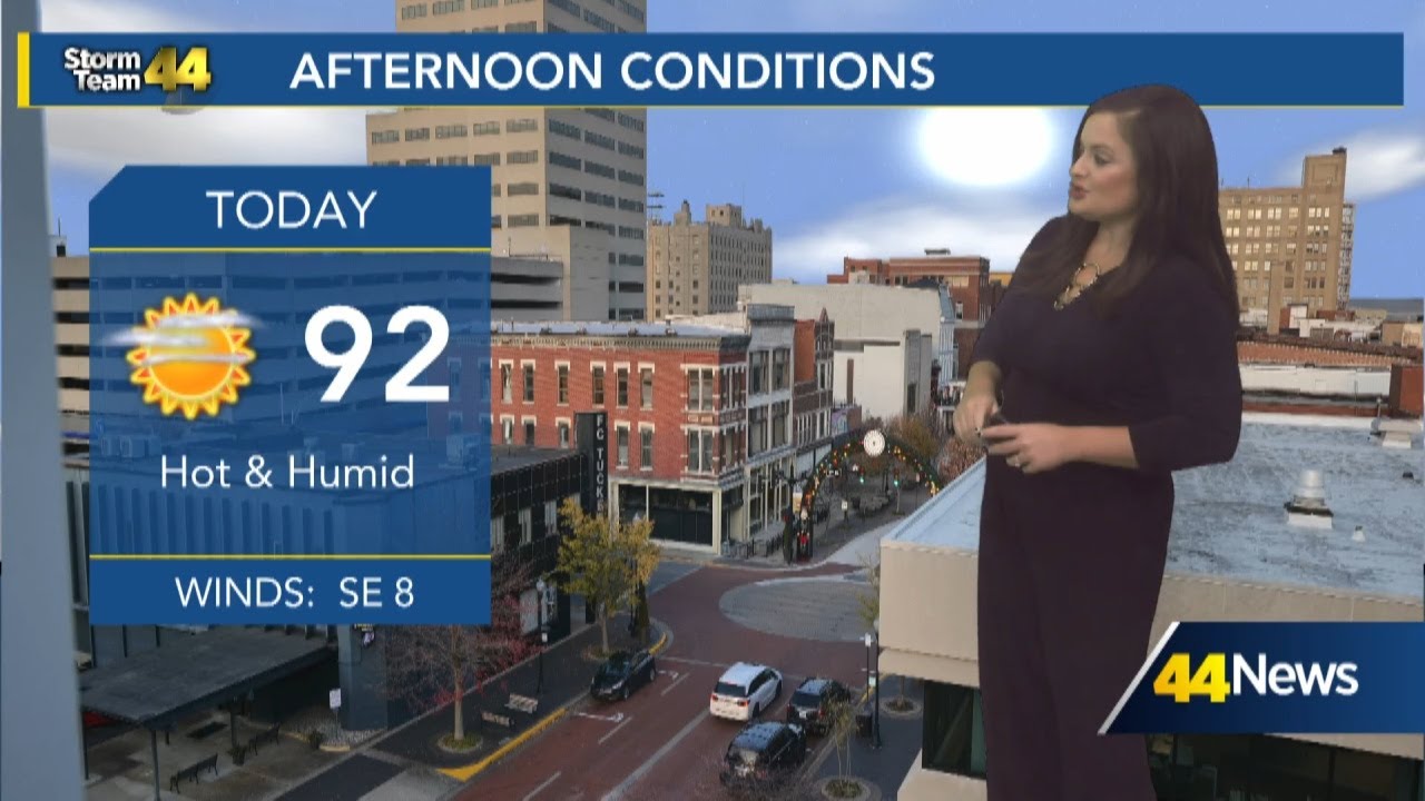 Heat and humidity Friday; weekend rain chances - YouTube