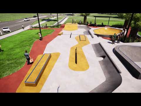 Take a fly through the new Walla Street Skate Park at Central Park, Bundaberg