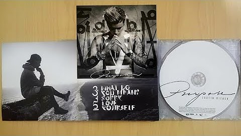 UNBOXING OF JUSTIN BIEBER PURPOSE STANDARD EDITION ALBUM CD