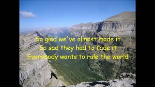 Everybody wants to rule the world lyrics-Tears for Fears