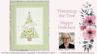 Trimming the Tree Happy Holidays card ideas screenshot 3