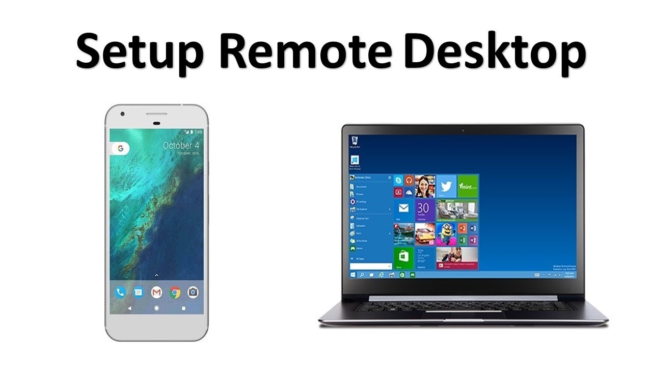 How to control pc laptop with smartphone from anywhere remote desktop