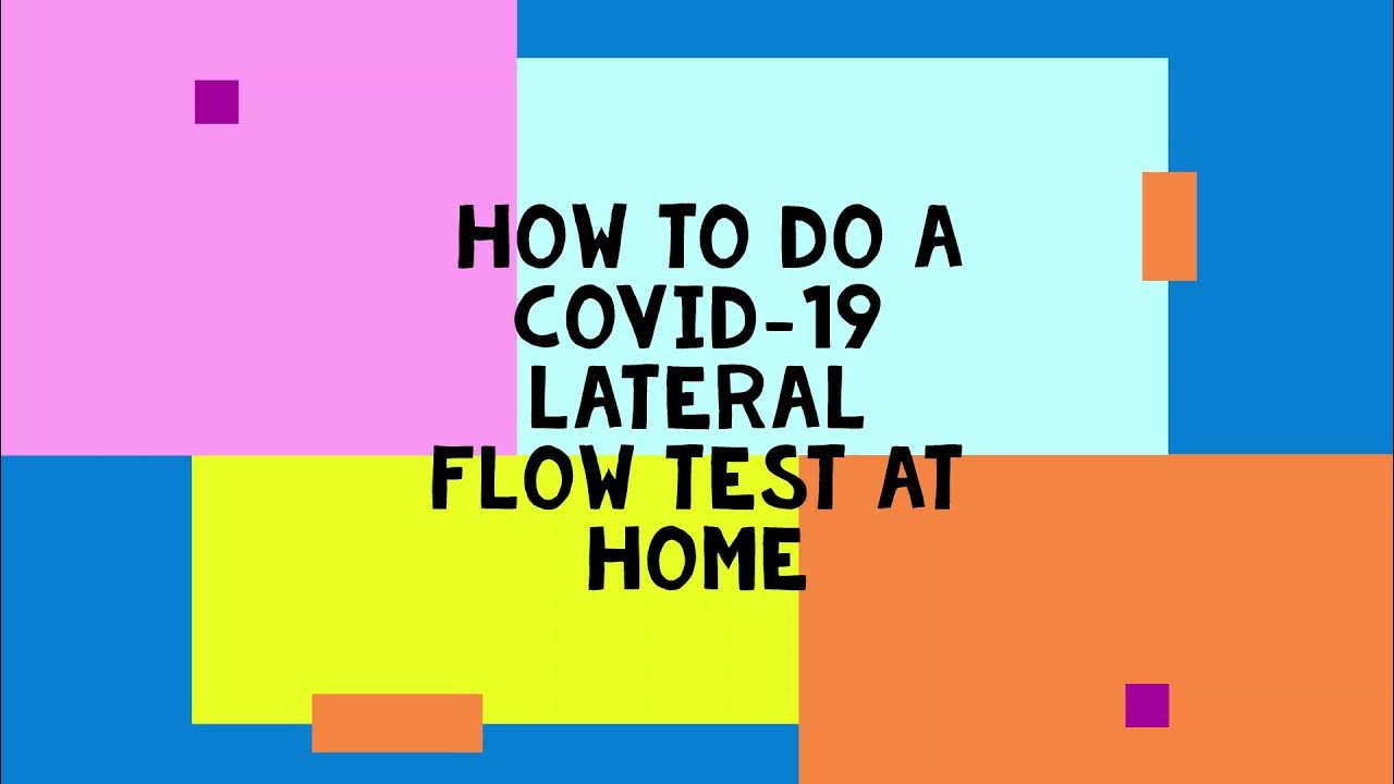 How to do a Covid 19 Lateral Flow test at Home YouTube