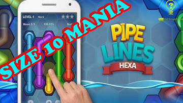 Pipe Lines Size 10 Mania Level 1 to 150 ( Best Solution )
