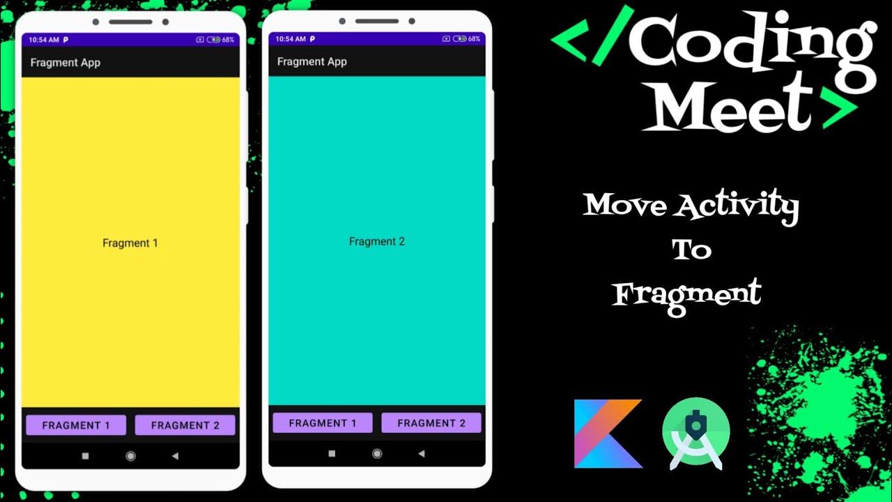 How to Implement Activity to Fragment in Android Studio Kotlin YouTube