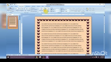 How to Create Page Border and Page Colour & Watermark In Microsoft Word