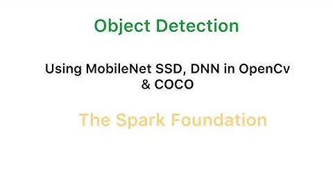Object Detection using MobileNet SSD, COCO & DNN in OpenCV