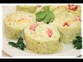 Кабачковый рулет с помидорами, сыром и чесноком