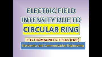 Electric field intensity due to circular Ring