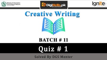 Digiskills Creative Writing Quiz 1 Solution in Batch 11