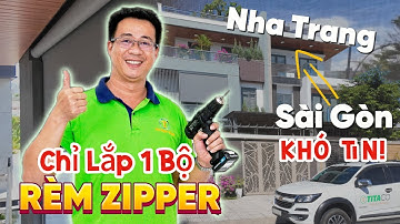 Thi công Rèm cuốn Zipper tự động Rèm che ngoài trời chống gió bão tốt nhất hiện nay | Rèm Titaco
