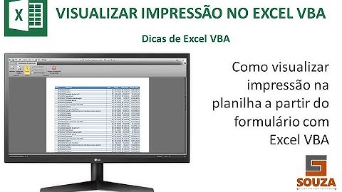 Visualizar Impressão na Planilha com Excel VBA - #02