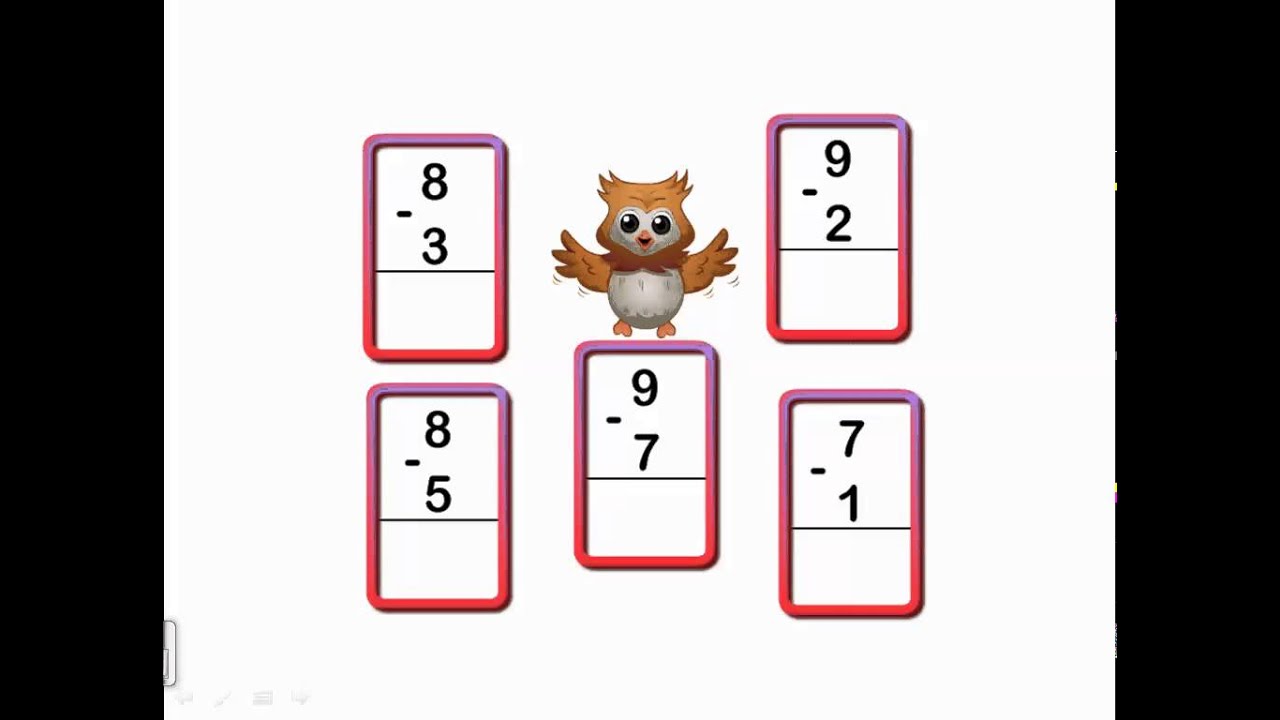 KG2 "Math (subtraction and sharp clock)" - YouTube