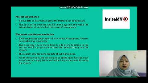 Presentation Final Project Practicum STIX3912 (Internship Management System)