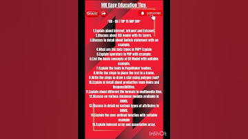 12th Computer Applications Quarterly Exam 2025 Top 15 Most Important 5 Marks questions