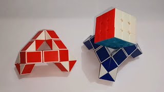 How to Make a Rubiks Cube Stand on Snake Puzzle
