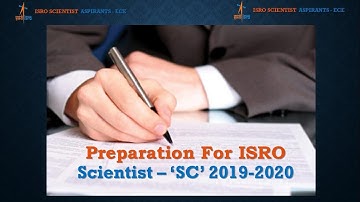 Preparation for ISRO Scientist-