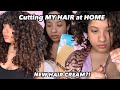 How I Cut My Curly Hair to Maintain Length + Trying the *NEW* Bread Beauty Supply Hair Cream