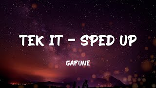 Cafuné - Tek It - Sped Up (Lyrics)