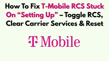 Hoe je T-Mobile RCS kunt repareren dat vastzit bij 