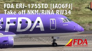 Fda Erj-175Std Ja06Fj Take Off From Nkmrjna Rw 34